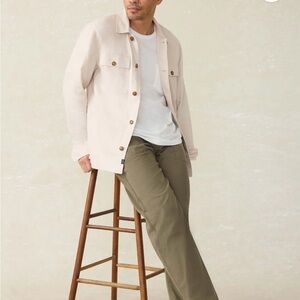 NWT Faherty Movement Linen Shirt Jacket